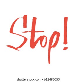 Modern hand drawn calligraphy. Typography poster design. Lettering for print and posters.