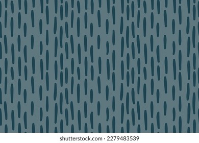 Modern Hand Drawn Geometric Vector Patterns. White Spots, Lines on a Blue grey and dark Background. Repeatable Vector Print ideal for Fabric, Wrapping Paper, wallpaper.