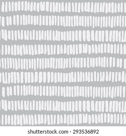 Modern hand drawn grey seamless pattern. Abstract vector background.