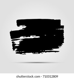 Modern hand drawn ink grunge textures. Template for a business card, banner, poster, notebook, invitation. Vector illustration for your design
