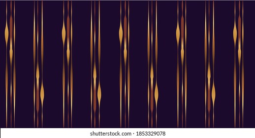 Modern hand drawn line on darck background, seamless pattern. Simple design for fabric and textile, wallpaper, packaging.