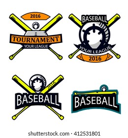 Modern hand drawn logo for baseball tounament events