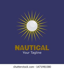 modern hand drawn nautical design vector logo icon symbol