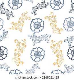 Modern hand drawn paisley ornament pattern.  Hand drawn background. Colorful, pastel print.
