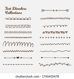 Modern Hand Drawn Text Dividers