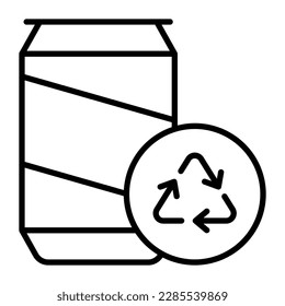 Moderno vector de reciclado artesanal, icono de concepto ecológico en estilo premium