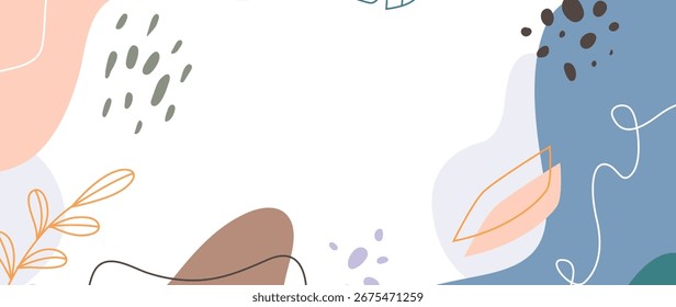 Fondo plano de doodle dibujado a mano moderno, ideal para temas de diseño juvenil y artístico.