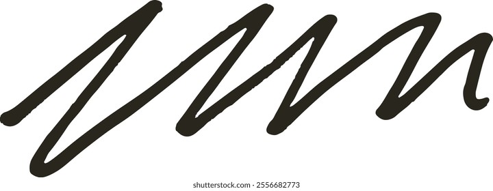 Modern Hand-Drawn Scribble Shapes Illustration