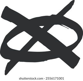 Modern HandDrawn Scribble Shapes lllustration