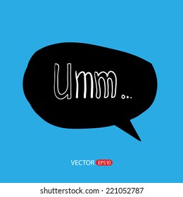 Modern hand-drawn style speech bubbles for labels and stickers