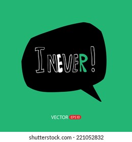 Modern hand-drawn style speech bubbles for labels and stickers
