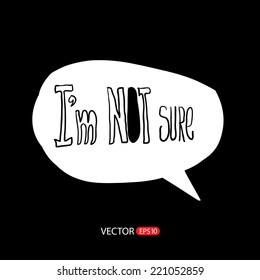 Modern hand-drawn style speech bubbles for labels and stickers