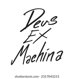 Modern Handwritten Deus Ex Machina ,good for graphic design resources, posters, pamflets, stickers, prints, books title, and more.