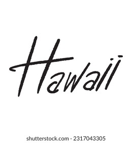 Modern Handwritten Hawaii ,good for graphic design resources, posters, pamflets, stickers, prints, books title, and more.