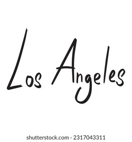 Modern Handwritten Los Angeles ,good for graphic design resources, posters, pamflets, stickers, prints, books title, and more.