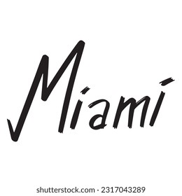 Modern Handwritten Miami ,good for graphic design resources, posters, pamflets, stickers, prints, books title, and more.