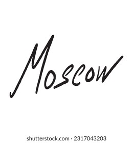 Modern Handwritten Moscow ,good for graphic design resources, posters, pamflets, stickers, prints, books title, and more.