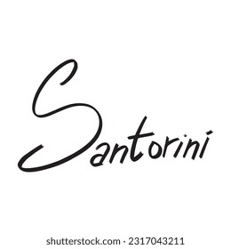 Modern Handwritten Santorini ,good for graphic design resources, posters, pamflets, stickers, prints, books title, and more.