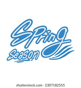 Modern handwritten Spring Season ,good for graphic design resources, prints, stickers, posters, pamflets, and more.