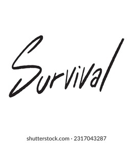 Modern Handwritten Survival ,good for graphic design resources, posters, pamflets, stickers, prints, books title, and more.