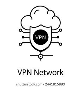 Modern Handy Networking Linear Icons 
