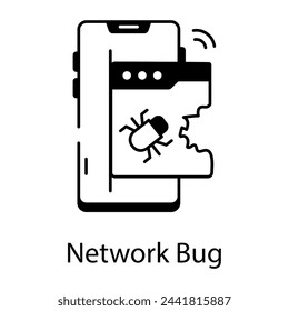 Modern Handy Networking Linear Icons 
