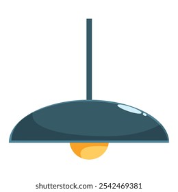 Moderna lámpara de techo colgante con un diseño elegante, que proporciona una iluminación cálida y acogedora a un espacio de vida contemporáneo