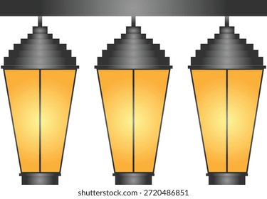 Moderno pingente luzes pingente vetor ilustração