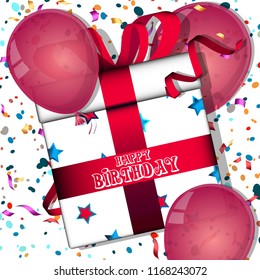 Modern Happy birthday greeting cards design