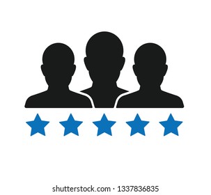 Modern happy customer icon vector 