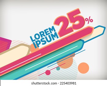 Modern happy and diagonal layout, with lines colorful 