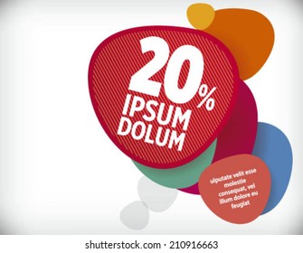 Modern happy and diagonal layout, with organic shape colorful 