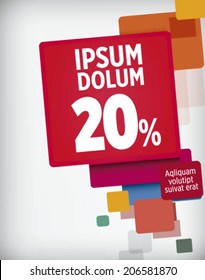 Modern happy and diagonal layout, with square colorful