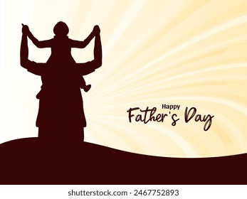 Modern Happy Father's day celebration elegant background vector
