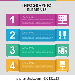 Modern hard infographic template. infographic design with hard icons includes . can be used for presentation, diagram, annual report, web design.