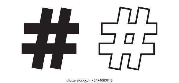 Símbolo de etiqueta moderna, diseño de logotipo de Vector para App, Sitio web. Icono de medios sociales, símbolo. Icono de etiqueta, silueta, diseño de Vector sobre fondo blanco. Ilustración vectorial.