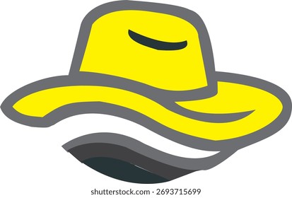 é um design de ilustração de chapéu moderno