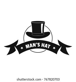Modern hat logo. Simple illustration of modern hat vector logo for web