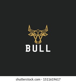 Modern Head Bull for E sports Logo design inspiration - vector