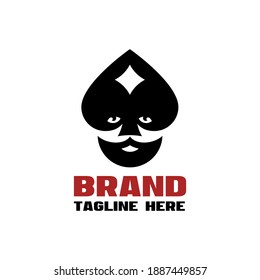 Modern head casino guru logo