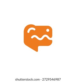Design de logotipo Dino cabeça moderna 