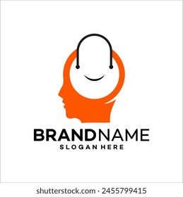 Diseño de logotipo de cabeza moderna ilustración de Plantilla de Vector