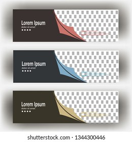 modern header banner template illustration vector