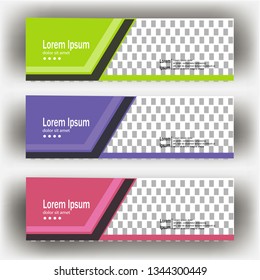 modern header banner template illustration vector