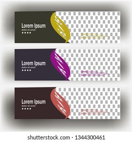 modern header banner template illustration vector