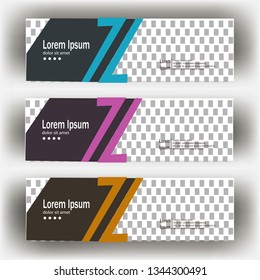 modern header banner template illustration vector