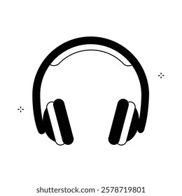 Modern Headphone Headset Earphone Vector Icon Design