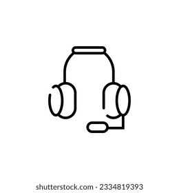 icono de tipo vector de auriculares modernos