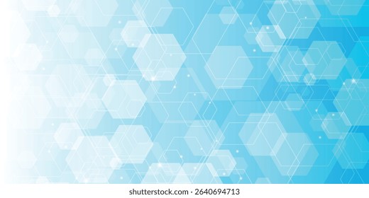 modern health care abstract background with lines, and hexagons. eps 10