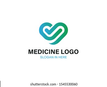 Modern Health Care Business Logo Icon For Hospital Medical Clinic Pharmacy Cross Symbol Design Element With Blue And Green Heart
